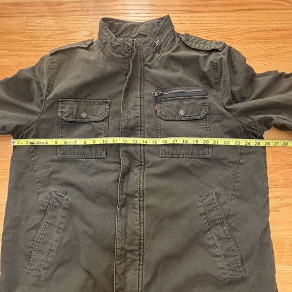 Levi's Men’s Quilted Lined Field Utility Khaki Green Jacket XL - Picture 5 of 13
